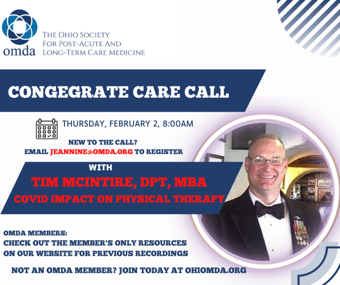 Join us for the OMDA Congregate Care Call